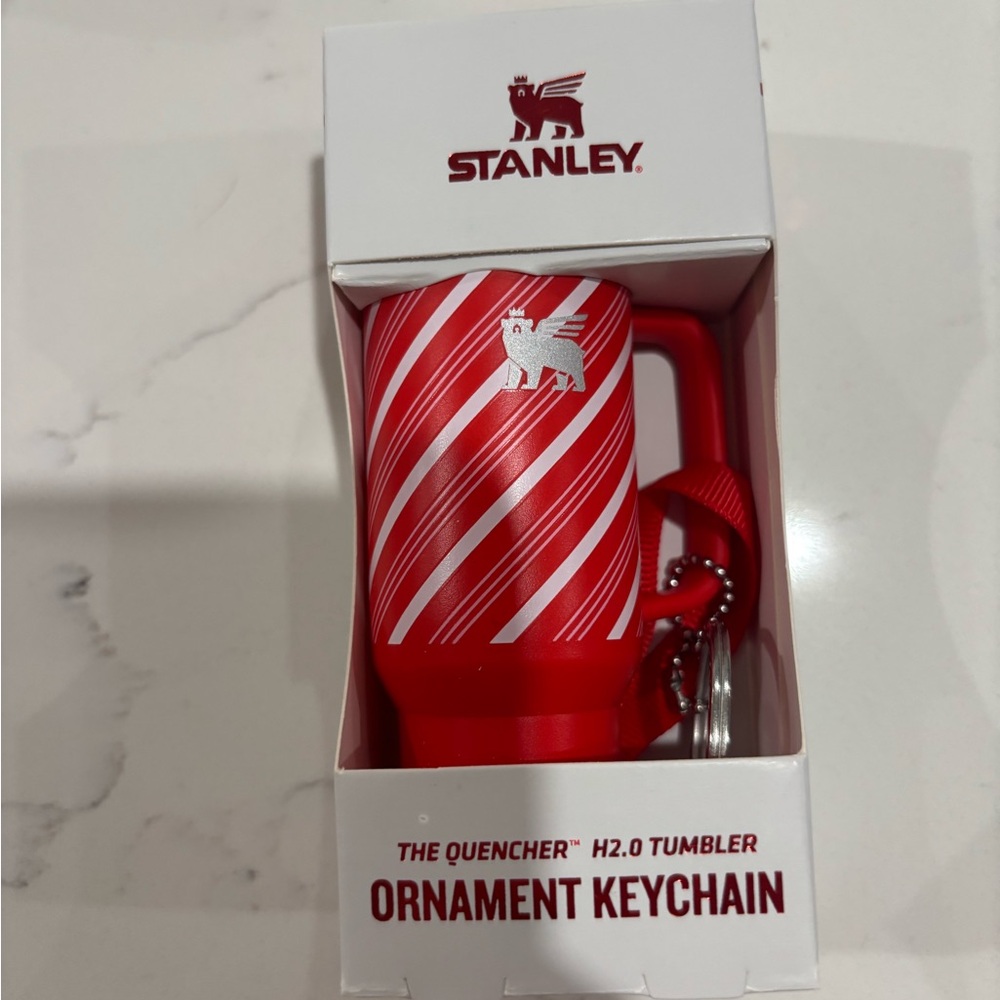 Stanley Festive Red Ornament Keychain Tumbler